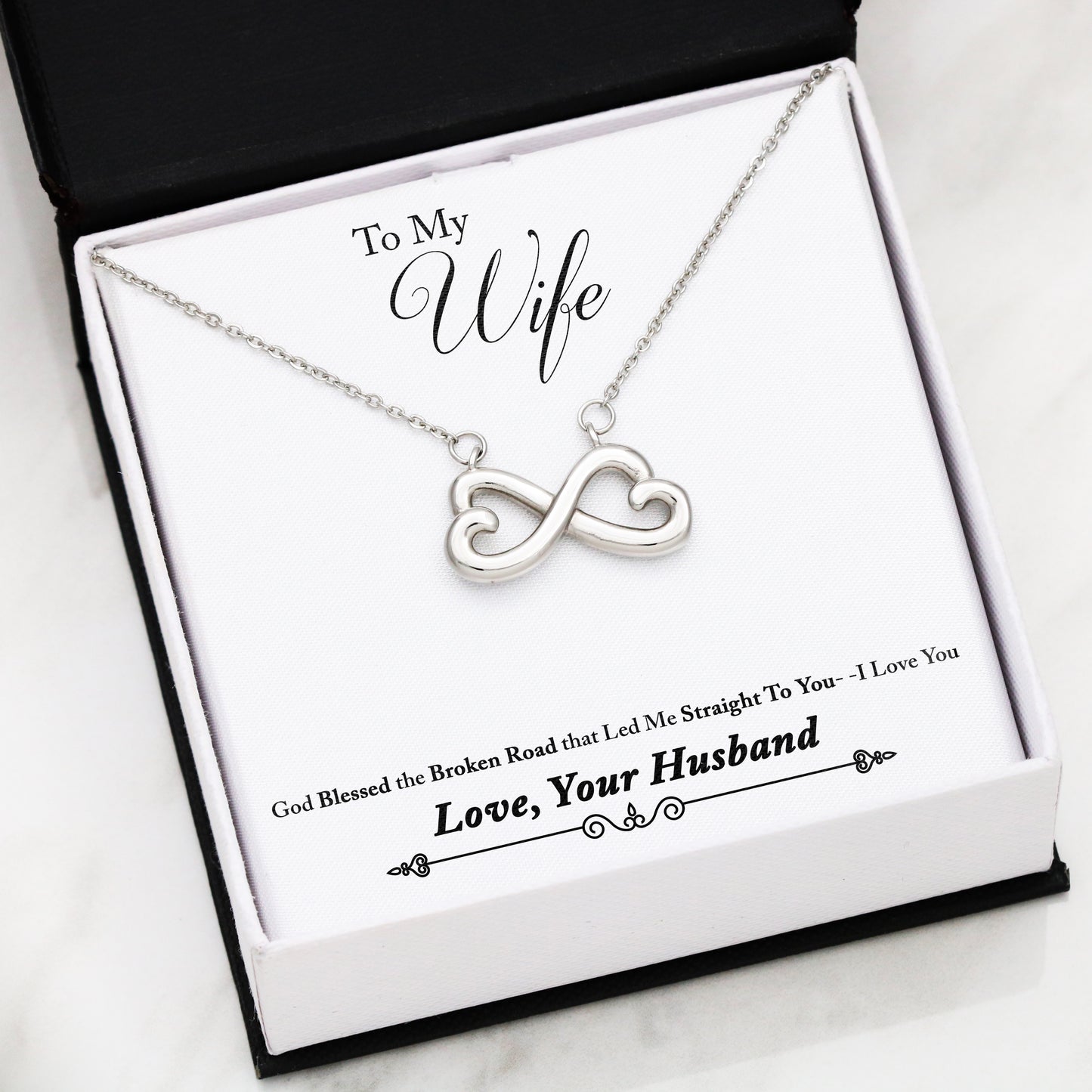 Infinity Heart Necklace 02-Husband-2-Wife-Broken-Road