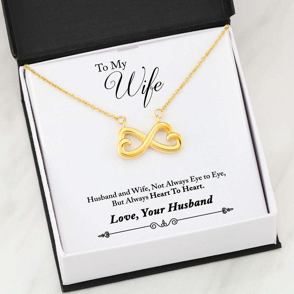Infinity Heart Necklace 05-Husband-2-Wife-Heart