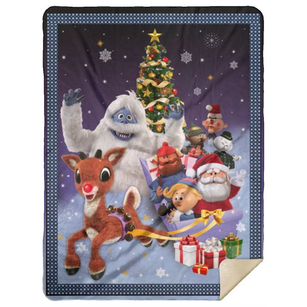 Blankets Decor Rudolph The Red Nosed Reindeer Family Awesome On Birthday, Decor Home Cozy Plush Fleece Blanket 60x80 White MSHL Premium Mink Sherpa Blanket 60x80 fixxx