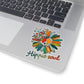 1 Pcs Sticker Decor Daisy Peace Sign Hippie Soul Sticker, Flower Hippie Soul Sticker, Hippie Soul Sticker, Flower Lovers Gifts Sticker, Hippie Sticker Sticker size custom Sticker for Laptop Decal Wall Kiss-Cut Stickers