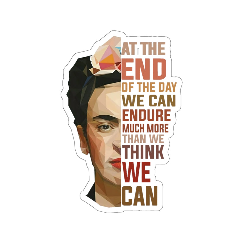 1 Pcs Sticker Decor Frida Kahlo Quote Sticker, Feminist Sticker, Frida sticker, Frida Kiss-Cut Stickers size custom Sticker for Laptop Decal Wall Laptop Bumper Sticker, car, Waterproof, Hydroflask, Ce