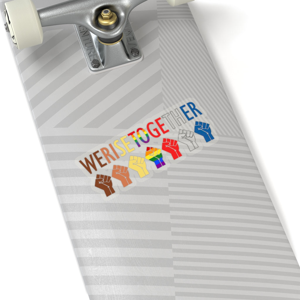 1 Pcs Sticker Decor We Rise together sticker, International Day of Families sticker, Equality sticker, Black lives matter sticker, LGBT sticker, Pride sticker size custom Sticker for Laptop Decal Wall