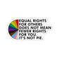 Kiss-Cut Stickers 1 Pcs Sticker Decor Equal rights for others does not mean fewer rights for you sticker, It's not pie sticker Equality sticker Sticker size custom Sticker for Laptop Decal Wall Laptop Bumper Sticker fu