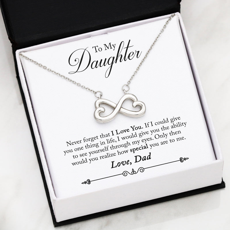 Infinity Heart Necklace 31-Dad-2-Daughter-Never