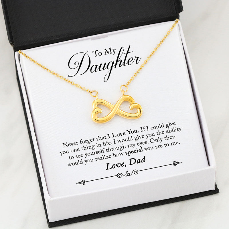 Infinity Heart Necklace 31-Dad-2-Daughter-Never