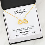 Infinity Heart Necklace 41-Mom-2-Daughter-Forever