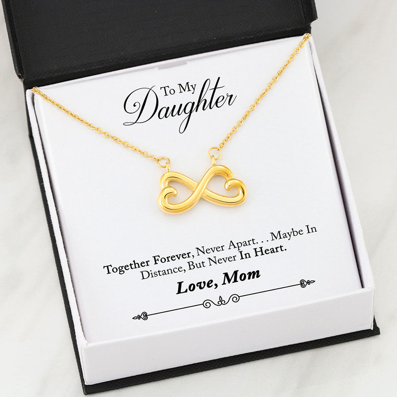 Infinity Heart Necklace 41-Mom-2-Daughter-Forever