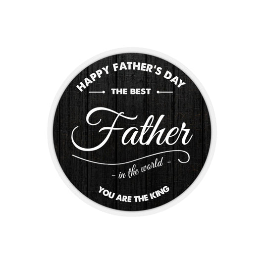 1 Pcs Sticker Decor Gifts Best Father Happy Father's Day Stickers, Seals Labels Daddy, Dad, Father Vintage Sticker Size Custom Sticker for Laptop Decal Wall Laptop Bumper Sticker Fathers Day