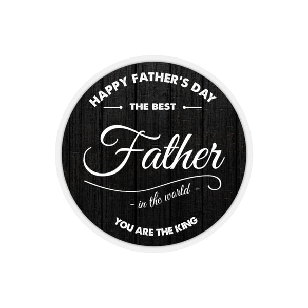 1 Pcs Sticker Decor Gifts Best Father Happy Father's Day Stickers, Seals Labels Daddy, Dad, Father Vintage Sticker Size Custom Sticker for Laptop Decal Wall Laptop Bumper Sticker Fathers Day