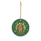 Decorations Don’t Make This Ginger Snap Christmas Ornament Keepsake – Holiday Flat Circle Porcelain Ceramic Ornament