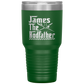 Sweet quote Personalized Fishing Tumbler For Dad The Rodfather Travel Mug Fathers Day Gift from Daughter or Son 30oz Stainless Steel Laser Etched Gifts Birthday, On Christmas Cool Color 1