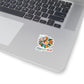 1 Pcs Sticker Decor Daisy Peace Sign Hippie Soul Sticker, Flower Hippie Soul Sticker, Hippie Soul Sticker, Flower Lovers Gifts Sticker, Hippie Sticker Sticker size custom Sticker for Laptop Decal Wall Kiss-Cut Stickers