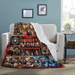 Personalized This is My Horror Movie Watching Blanket, Fleece Sherpa Woven, Custom Name Halloween Blanket, Personalized Horror Movie Watching Blanket, Custom Name Halloween Decorations