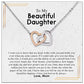 To My Daughter Necklace From Mom - Necklaces For Daughter From Mom, Mother Daughter Necklace, Gifts For Daughters From Mothers, Jewelry Gift For Badass Daughter On Birthday, Christmas, Graduation
