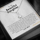 To My Daughter Necklace From Mom - Necklaces For Daughter From Mom, Mother Daughter Necklace, Gifts For Daughters From Mothers, Jewelry Gift For Badass Daughter On Birthday, Christmas, Graduation