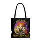 Inspiration Gift Just A Girl Who Loves Hocus Pocus All Over Print Tote Bag - Cute Halloween Shoulder Bag - Three Witches Tote Bag 18x18 Gifts for Women, Wife, Girlfriend On Christmas, Birthday, Anniv ASIN: B08L1KMF3R