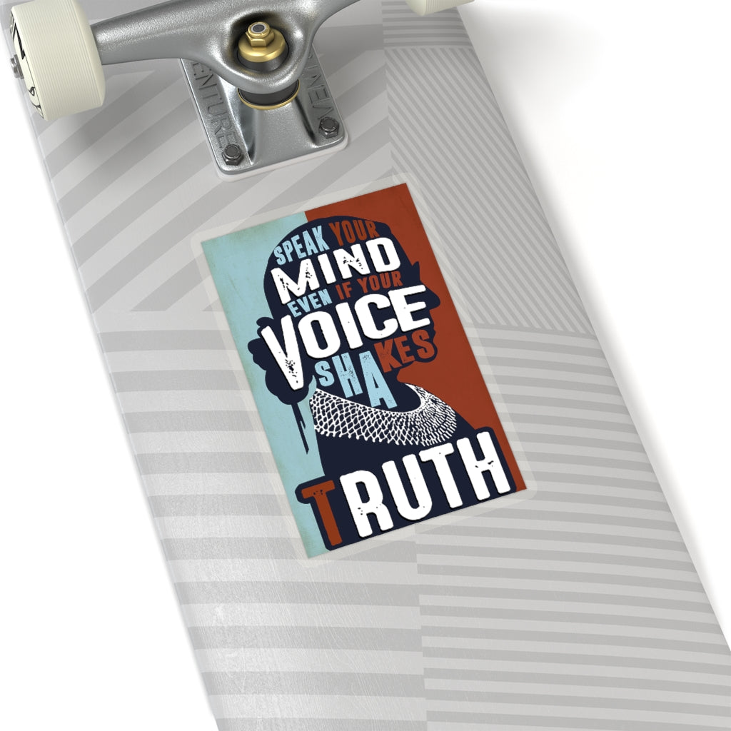 1 Pcs Sticker Decor Ruth Bader Ginsburg Quote Kiss-Cut Stickers, Notorious RBG Sticker Laptop Decal, Stickers for Hydroflask, Ruth Bader Ginsburg size custom Sticker for Laptop Decal Wall Laptop Bumpe ASIN: B08XTGY4V7