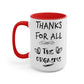 Inspirational Thanks for All The Orgasms Coffee Mug, Gift for Significant Other, Inappropriate Coffee Mug, Funny Profane Coffee Cup, Funny Mugs Mug Birthday Gift On Birthday, Christmas