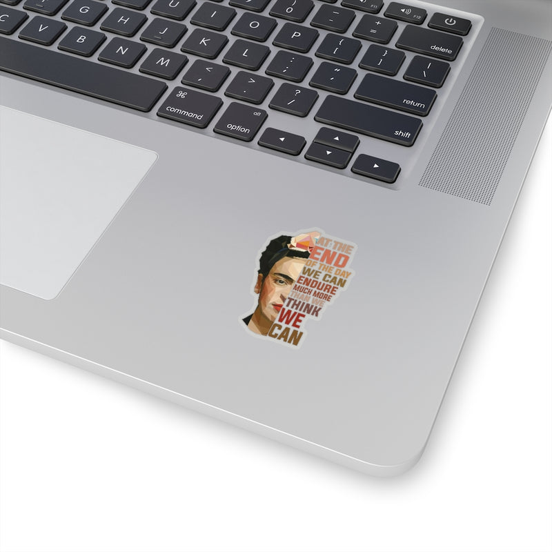 1 Pcs Sticker Decor Frida Kahlo Quote Sticker, Feminist Sticker, Frida sticker, Frida Kiss-Cut Stickers size custom Sticker for Laptop Decal Wall Laptop Bumper Sticker, car, Waterproof, Hydroflask, Ce