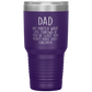 Dad 30oz Tumbler, Dad No Matter What Life Throws At You At Least You Don't Have Ugly Children, Black Insulated Cup Gifts For Father From