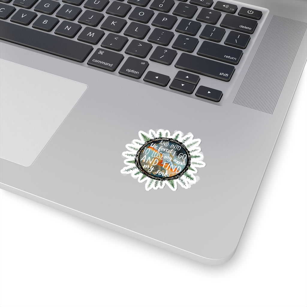 1 Pcs Sticker Decor And into the forest i go to lose my mind and find my soul Sticker, Animal forest sticker, Hippie Sticker, Earth sticker Sticker size custom Sticker for Laptop Decal Wall Laptop Bum ASIN: B0957DMBHN