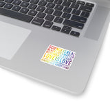 1 Pcs Sticker Decor Science is Real, Black Lives Matter Sticker, Stop Asian Hate Sticker, Equality Sticker, Pride Sticker Size Custom Sticker for Laptop Decal Wall Laptop Full Size