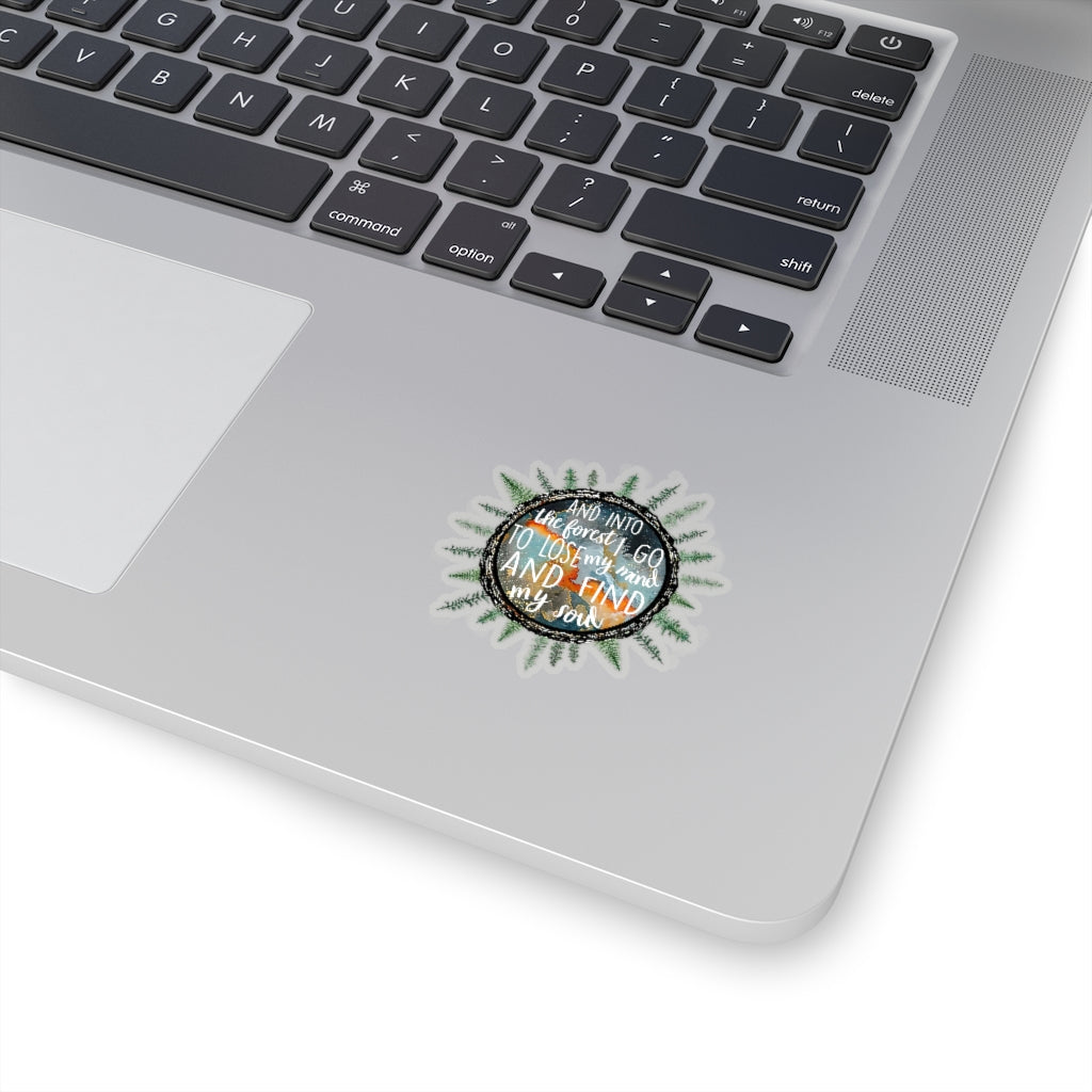 1 Pcs Sticker Decor And into the forest i go to lose my mind and find my soul Sticker, Animal forest sticker, Hippie Sticker, Earth sticker Sticker size custom Sticker for Laptop Decal Wall Laptop Bum ASIN: B0957DMBHN