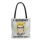Greatest Quote Dissent Notorious R.B.G Ruth Bader Ginsburg All Over Print Tote Bag – Shoulder Bag – Grocery Shopping Bag 16x16 Gifts for Women, Wife, Girlfriend On Christmas, Birthday, Anniversary