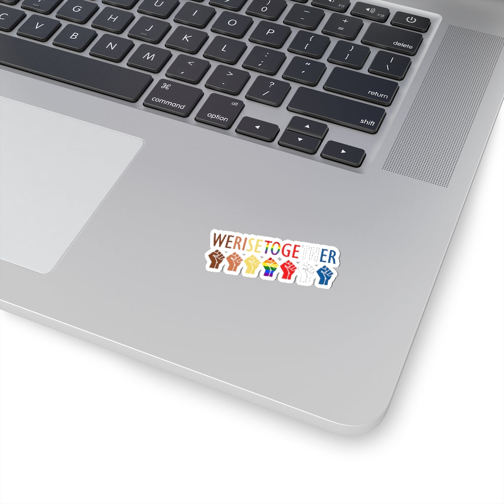 1 Pcs Sticker Decor We Rise together sticker, International Day of Families sticker, Equality sticker, Black lives matter sticker, LGBT sticker, Pride sticker size custom Sticker for Laptop Decal Wall