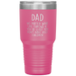 Dad 30oz Tumbler, Dad No Matter What Life Throws At You At Least You Don't Have Ugly Children, Black Insulated Cup Gifts For Father From