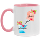 States Accent Mugs Arizona Minnesota Gifts - Long Distance State Coffee Mug - State To State - Away From Hometown Family - Moving Away Mug Gifts on Christmas, Birthday AM11OZ Accent Mug