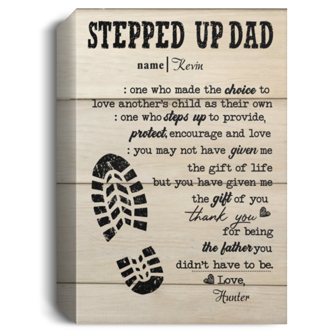 Hunter CANPO15 Deluxe Portrait Canvas 1.5in Frame