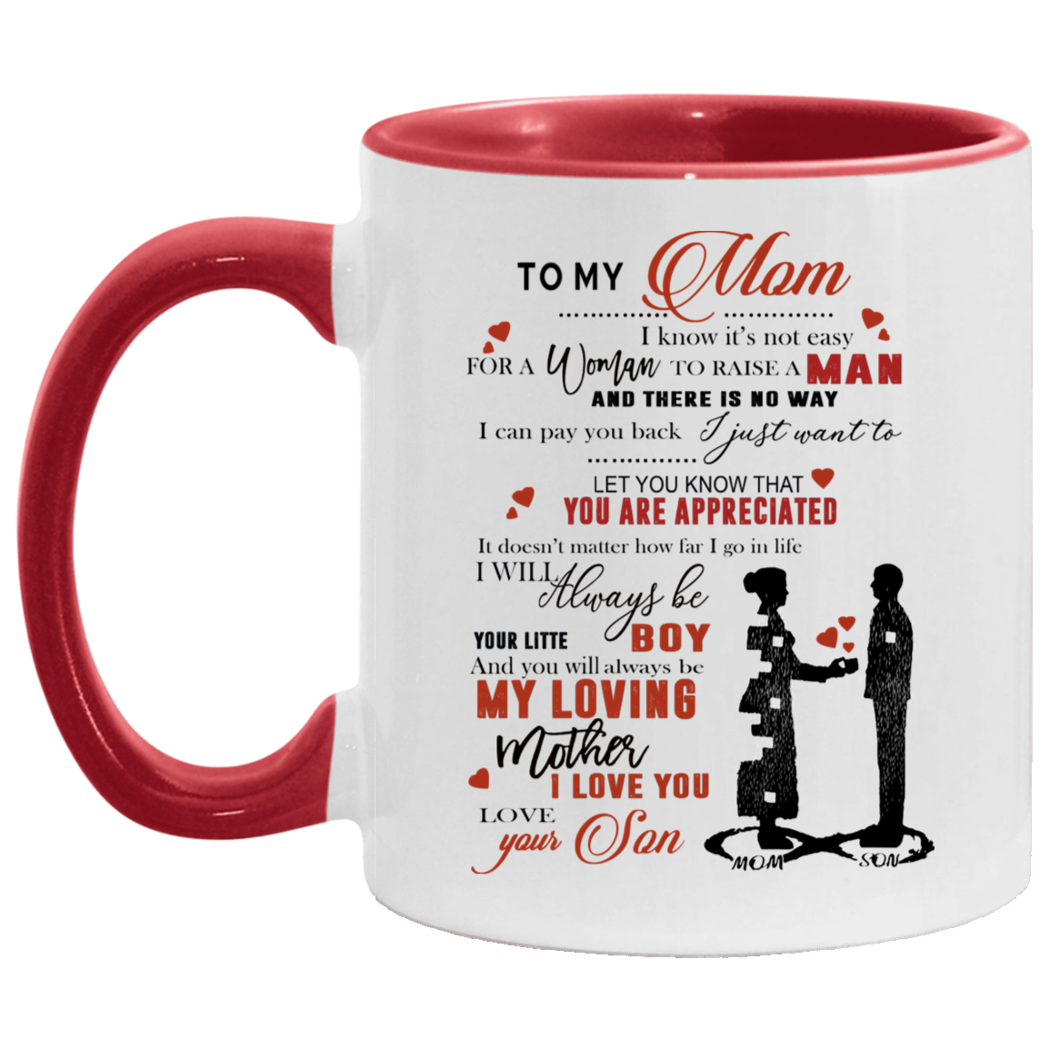 Son to mom top Accent Mug