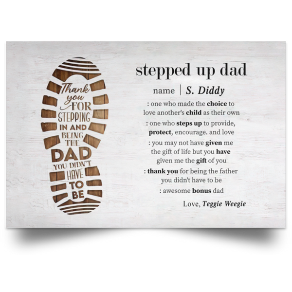 S. Diddy  pb4 stepdad POSLA Satin Landscape Poster