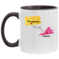 States Accent Mugs Pennsylvania Virginia Gifts - Long Distance State Two Tone Coffee Mug - State To State - Away From Hometown Family - Moving Away Mug Gifts on Christmas, Birthday AM11OZ Accent Mug