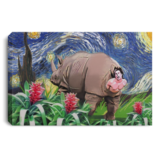 3245263445673 Canvas Meaningful Quote Ace Ventura Rhino When Nature Calls Rhino Butt Birth Scene Funny MovieGift Family Unisex Awesome On Birthday, Decor Home Durable 16"x24" ASIN: B08CRGBN9Y