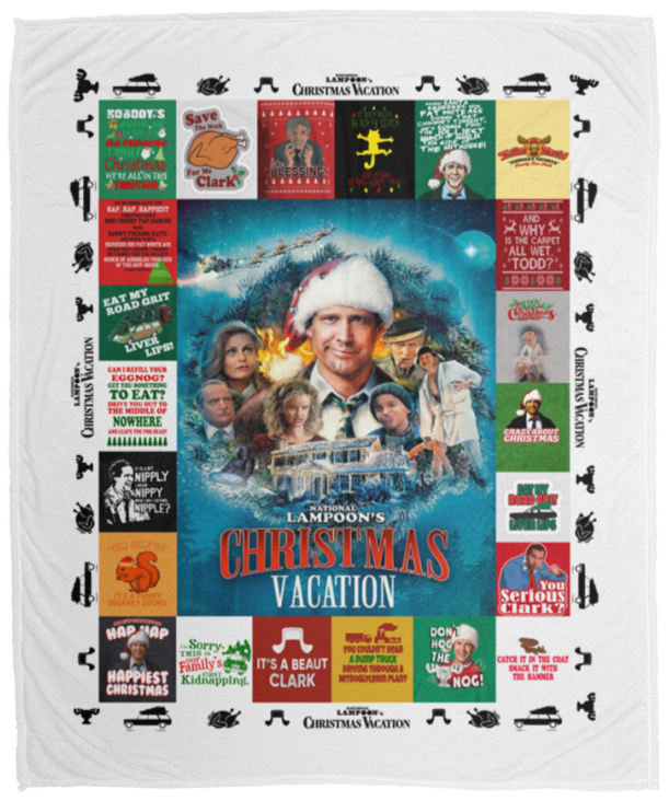 Gifts Blanket National Lampoon's Christmas Vacation Cozy Plush Fleece Blanket Size 50x60 inch Gift for Family Awesome Decor Home chuan nhat VPM Cozy Plush Fleece Blanket - 50x60