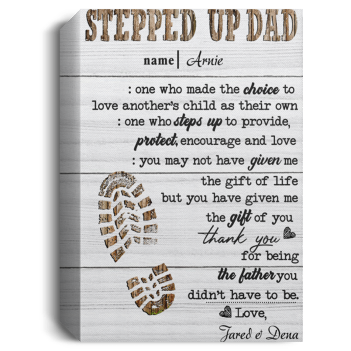 Jared & Dena  16 CANPO15 Deluxe Portrait Canvas 1.5in Frame