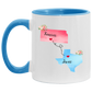States Accent Mugs Kansas Texas Gifts - Long Distance State Two Tone Coffee Mug - State To State - Away From Home Family - Moving Away Mug Gifts on Christmas, Birthday AM11OZ 11 oz. Accent Mug