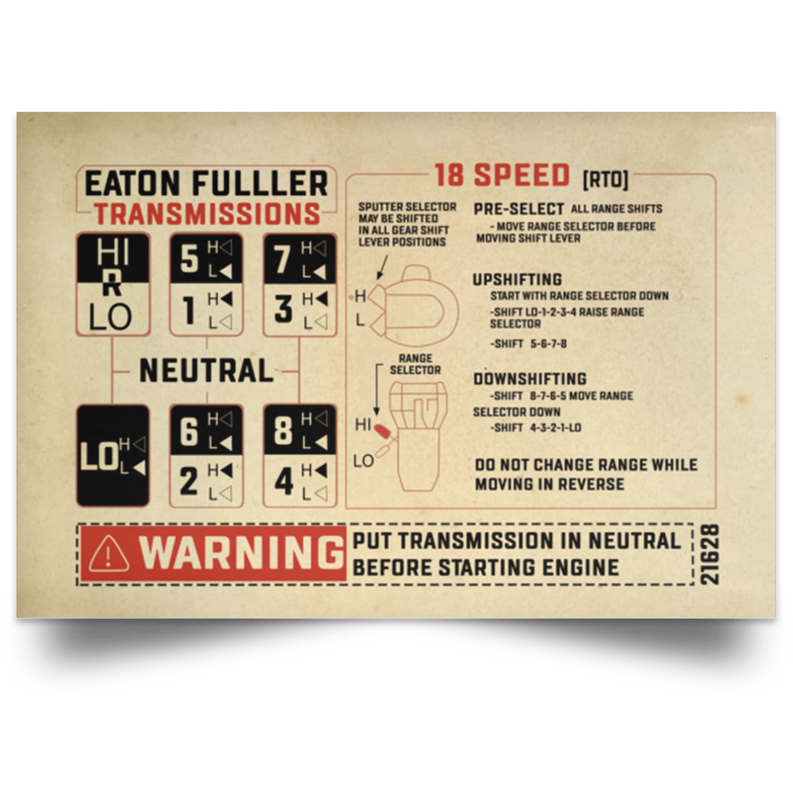 Quote Poster Eaton Fuller Transmissions – Automatic Transmissions – Family Friend Gift Unisex On Christmas, Awesome Birthday Decor Home Print Wall Art Size 32x48 (1) POSLA Satin Landscape Poster