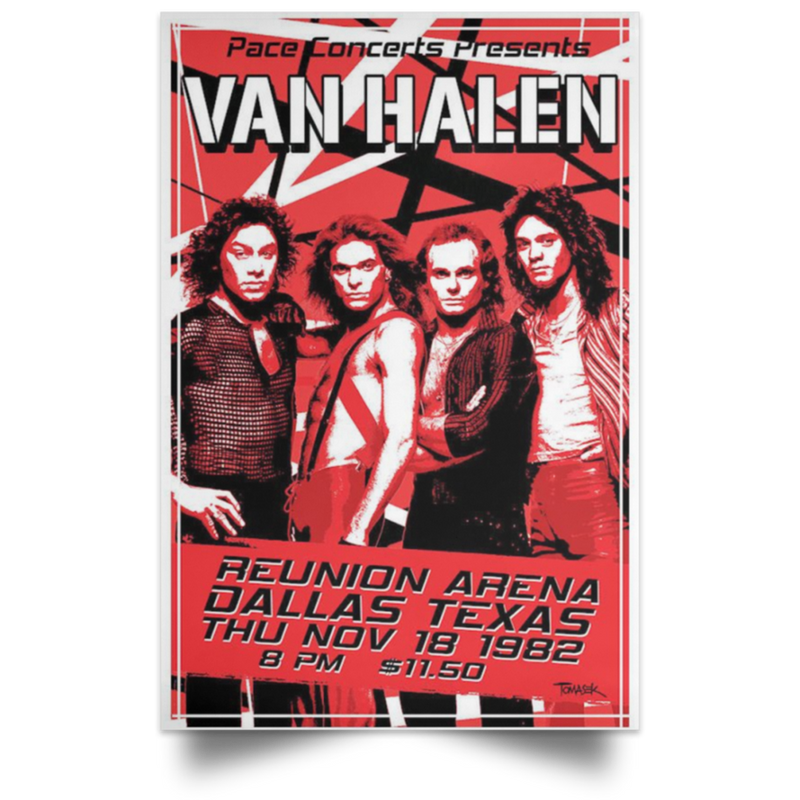 Van Halen Poster Beauty Decor Living Room Rock Band High Quality Prints 16x24 .