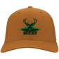 Milwaukee Bucks Logo Basketball CAPS International MEN'S Black-White One Size Fi