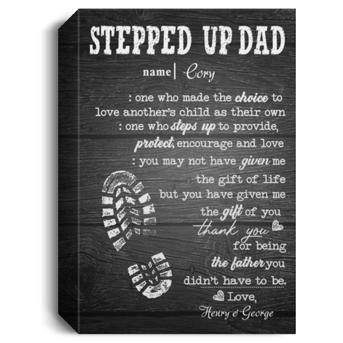 Henry & George cv1624 701-4480145-0524223 CANPO15 Deluxe Portrait Canvas 1.5in Frame