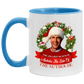 Porcelain Cup Jolliest Bunch Of Assholes This Side Of Nuthouse Accent Mug 2 Side, 11 oz White - Light Green Accent Mug Gift Family Unisex Awesome On Birthday, Christmas Gift Capacity and Perfect AM11OZ 11 oz. Accent Mug