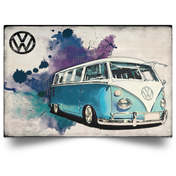 $R8NVZHI Birthday Gifts Decorative Wall Murals Lifestyle VW Quad Camper Van Metal Volkswagen Lover Volkswagen Bus Family Friend Gift Unisex, Awesome Decor Bedroom, Living Room Print ASIN: B0895X9YXX