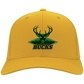 Milwaukee Bucks Logo Basketball CAPS International MEN'S Black-White One Size Fi