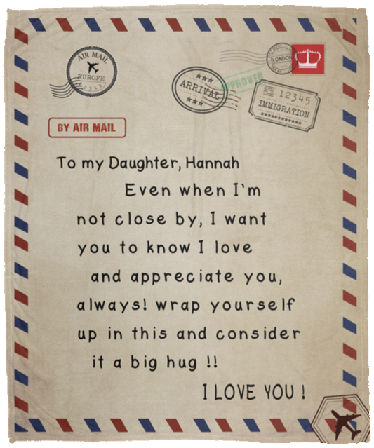 Hannah VPM Cozy Plush Fleece Blanket - 50x60