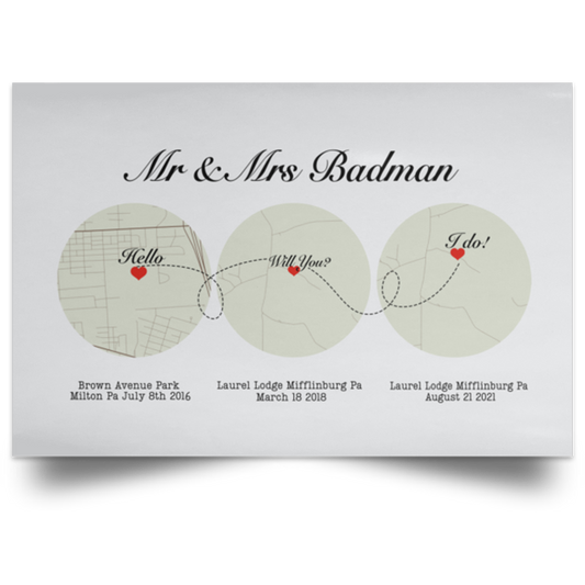 Mr & Mrs Badman.jpg 111-5532416-0907466 POSLA Satin Landscape Poster