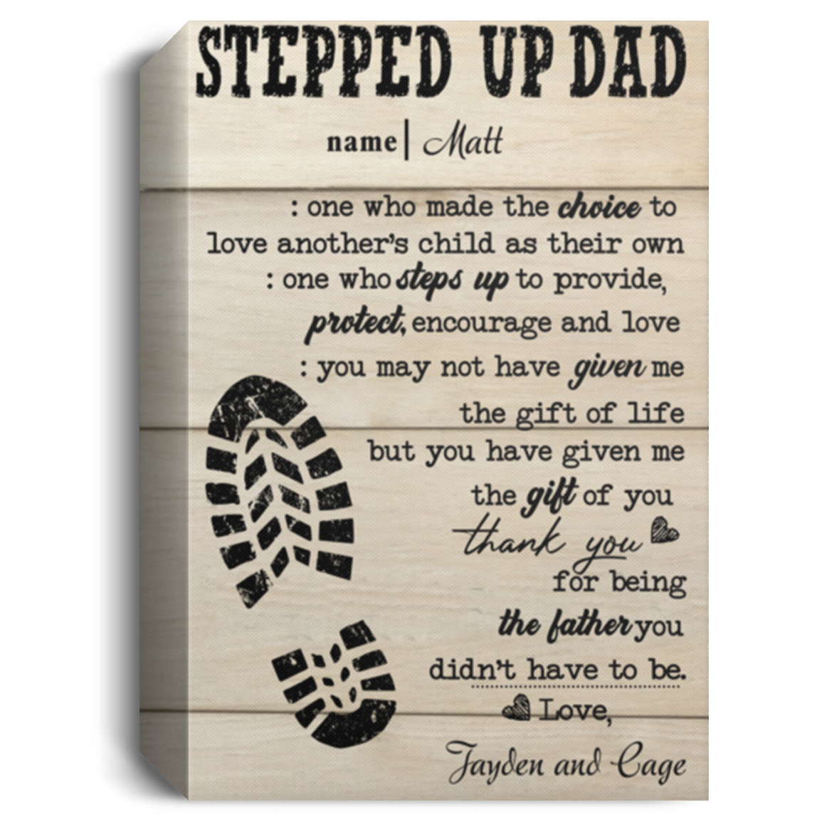 Jayden and Cage  11 CANPO15 Deluxe Portrait Canvas 1.5in Frame