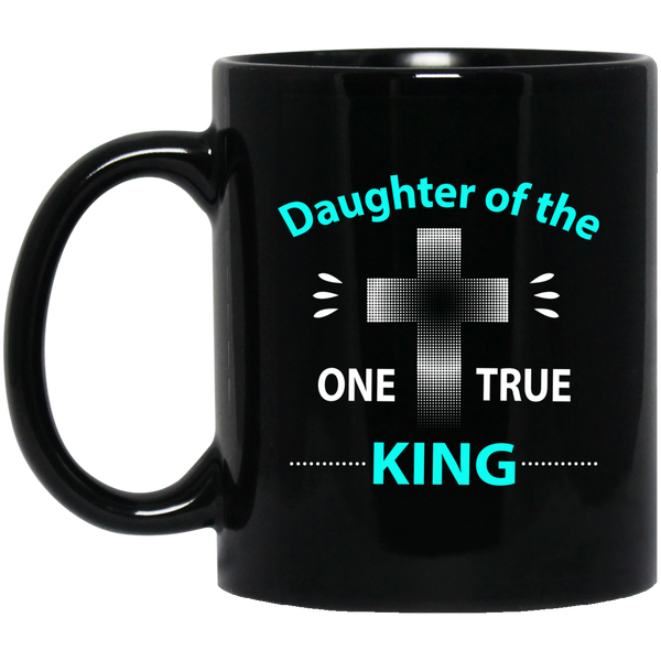 Christian Shirts Daughter One True King Jesus Child God Black Navy T Shirt